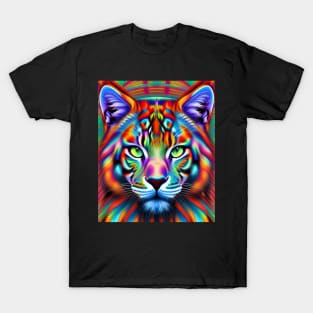 Kosmic Kitty (24) - Trippy Psychedelic Cat T-Shirt